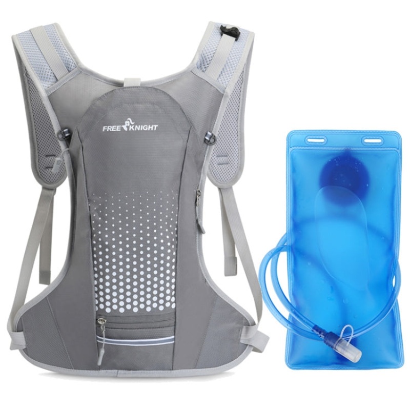 Cycling Hiking Water Bag Vest with Drinking Bag (Gray)