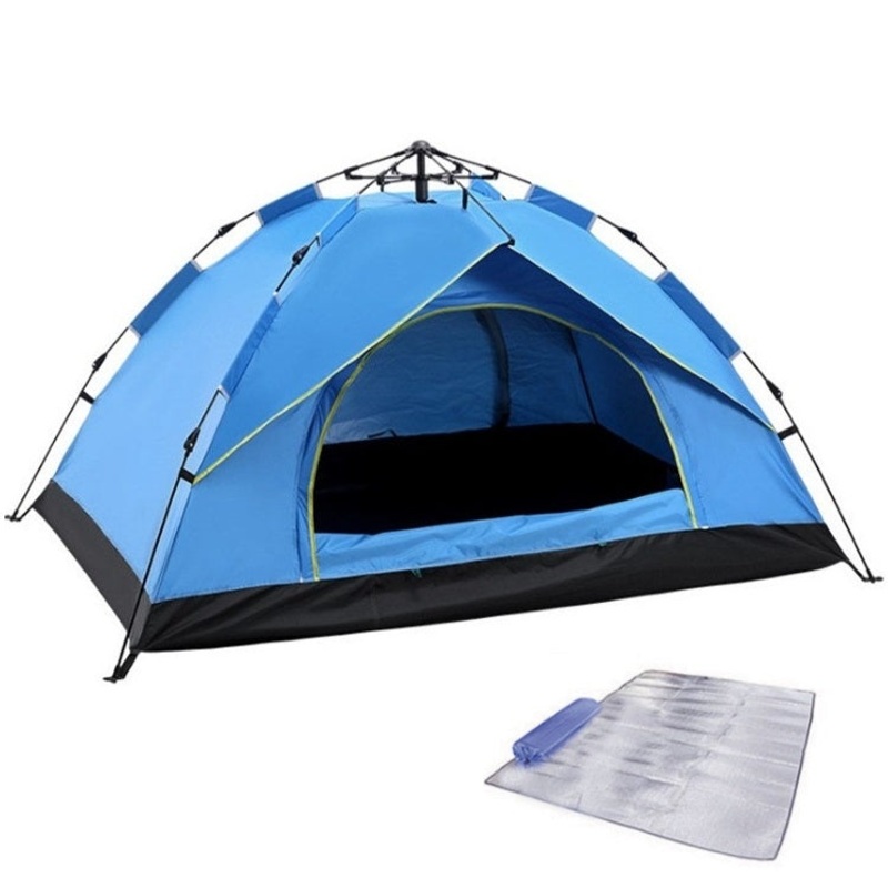 Outdoor Beach Travel Camping Automatic Spring Tent For 2 People (Blue)