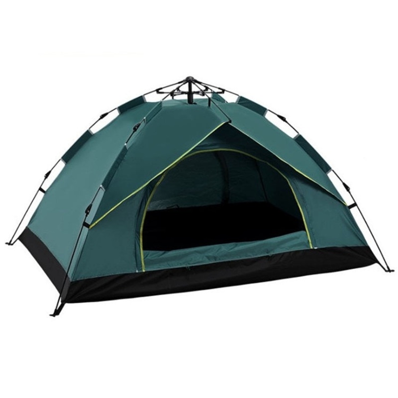 Outdoor Beach Travel Camping Automatic Spring Tent for 3-4 People (Green)