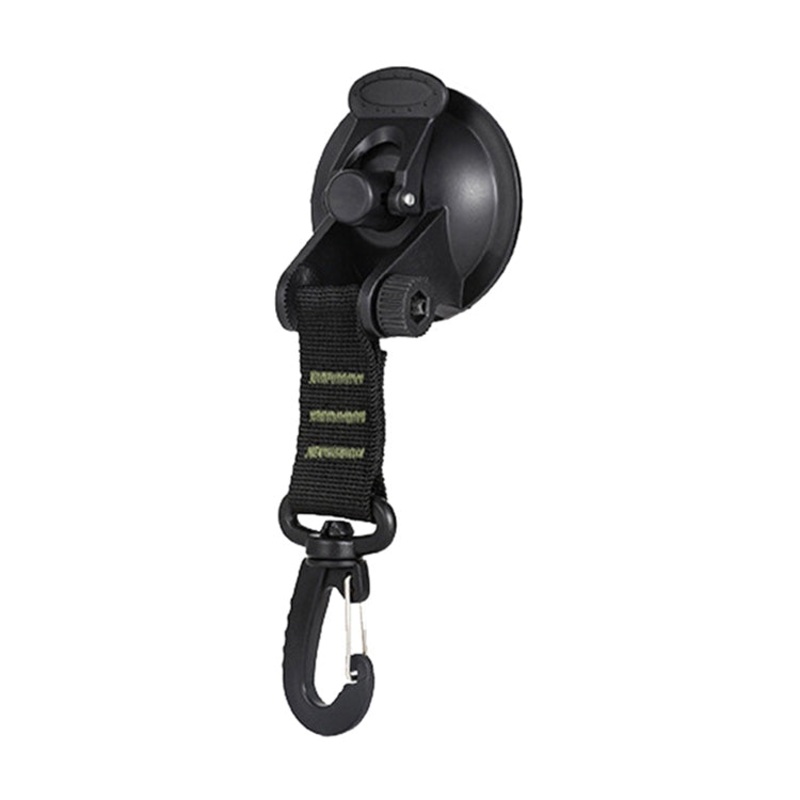 Portable Car Tent Suction Cup Hook Round Carabiner (Green)