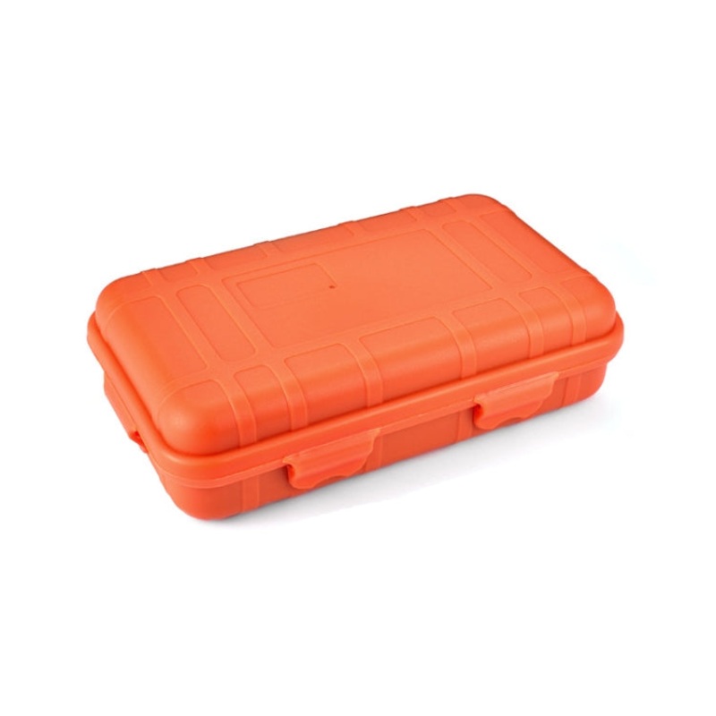 Large Outdoor Shockproof Waterproof Sealing Box Wild Survival Storage Box (Orange)