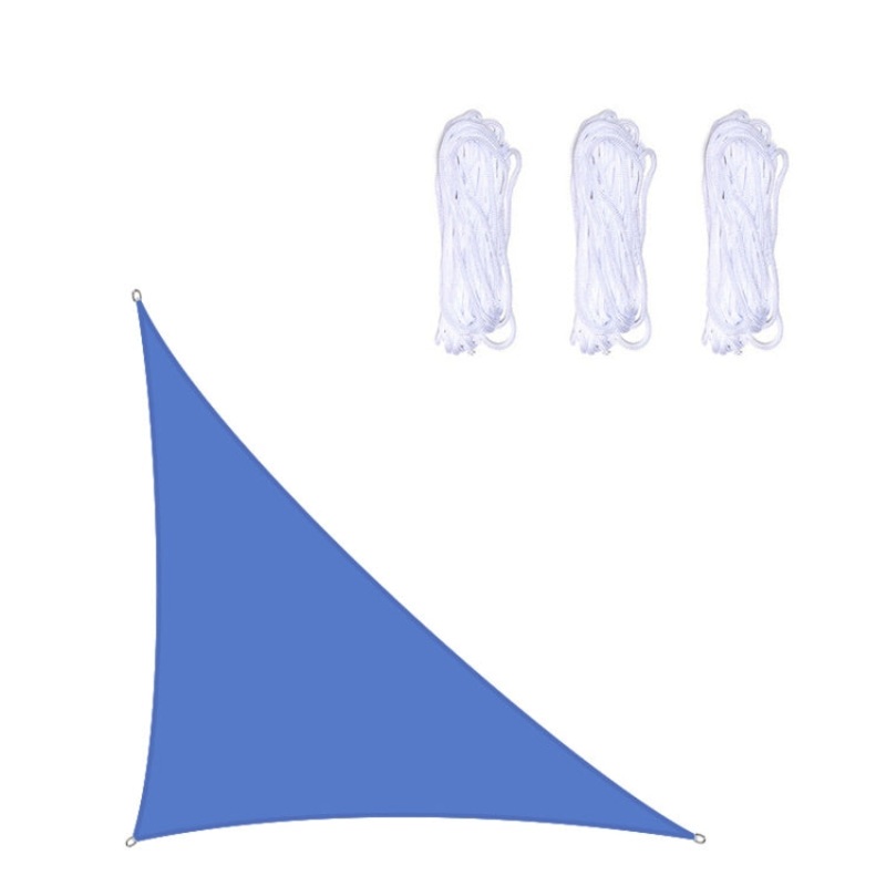 Triangle Outdoor Garden Sunshade Sail Waterproof Anti-UV Canopy 3x4x5m (Royal Blue)