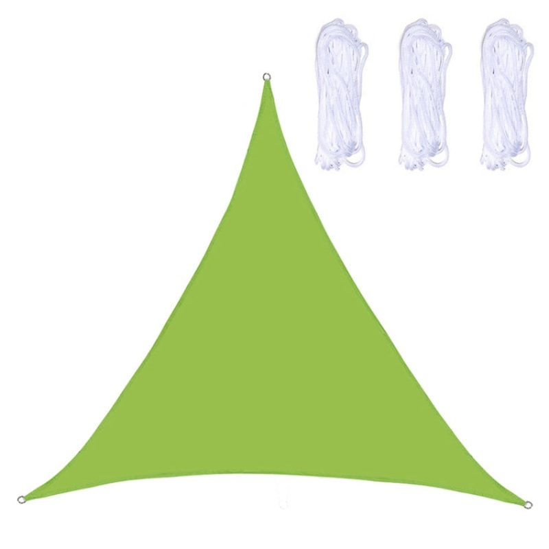 Triangle Outdoor Garden Sunshade Sail Waterproof Anti-UV Canopy Green (4m x 4m x 4m)