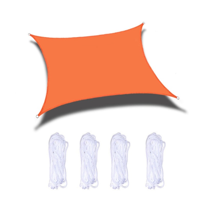 Waterproof Anti-UV Garden Sunshade Sail Canopy x 2m x 2.5m (Orange)