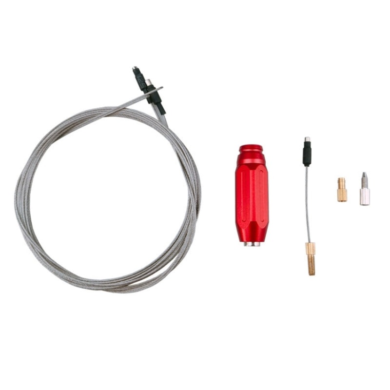 BIKERSAY BT054 Bicycle Inner Wire Routing Tool Aluminum Alloy Bike Wire Shifter Magnet Lead Wire Threader (Red)