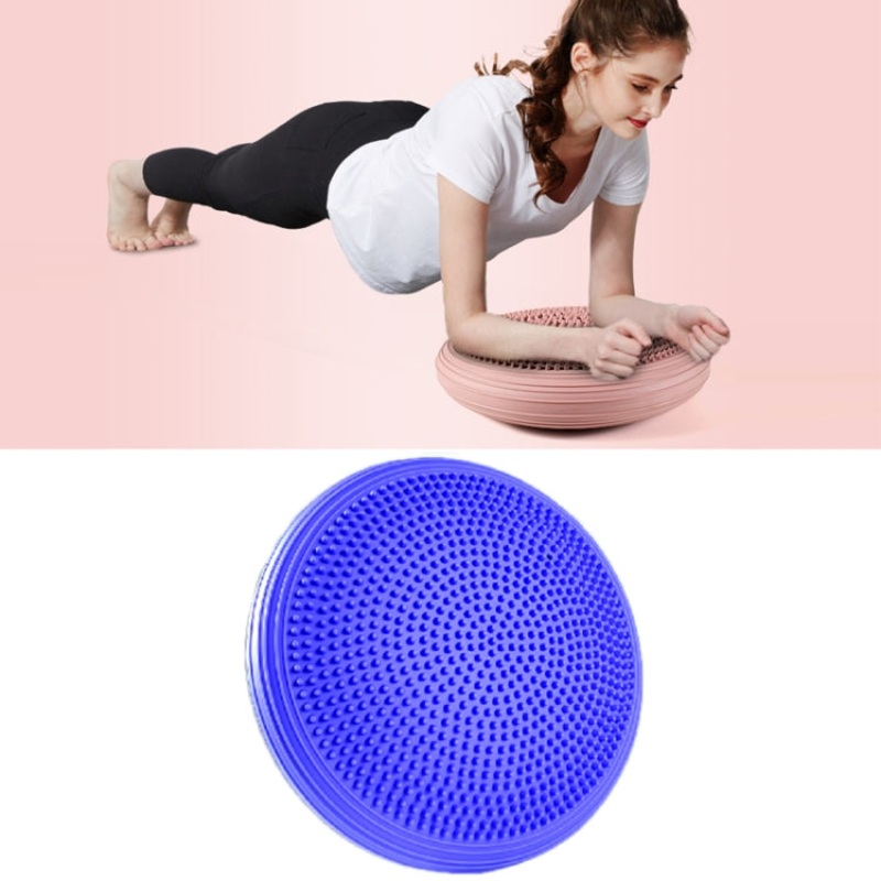 Yoga Balance Mat Foot Massage Balance Ball Ankle Rehabilitation Training Device - Blue (One Size)