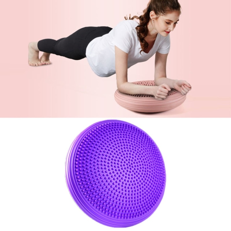Yoga Balance Mat Foot Massage Balance Ball Ankle Rehabilitation Training Device (Purple)