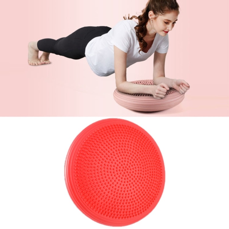 Yoga Balance Mat Foot Massage Ball Ankle Rehabilitation Training Device (Red)
