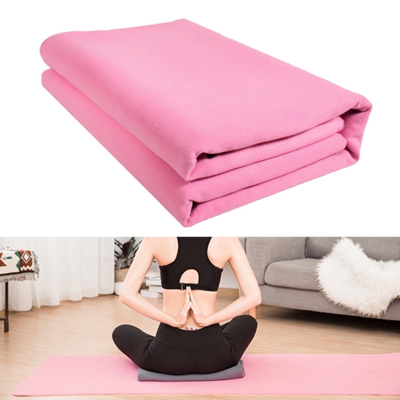 Yoga Blanket Meditation Auxiliary Blanket Yoga Supplies (Pink)