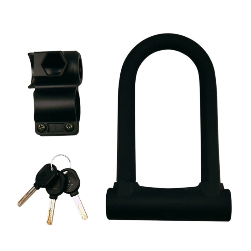 Bicycle Anti-theft U-shaped Lock (Black)