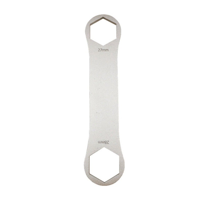 BIKERSAY BT050C Multifunctional Stainless Steel Bicycle Fork Wrench Double Head Spanner