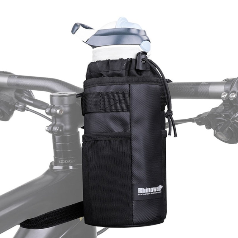 Riding Insulation Water Bottle Bag Portable Bicycle Kettle Tool Package (Black)