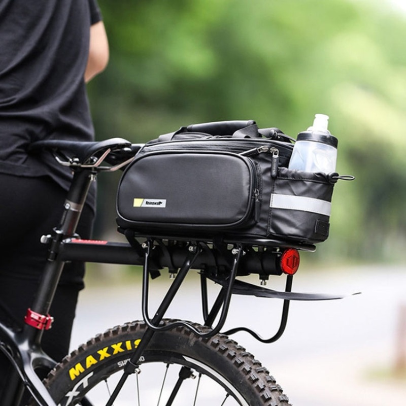 Riding Equipment Bicycle Rear Bag Matt Black (Black)