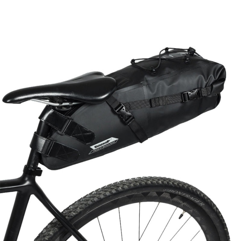 Waterproof Bicycle Saddle Tail Bag Big Capacity Road Bike Bag (Black 10L)