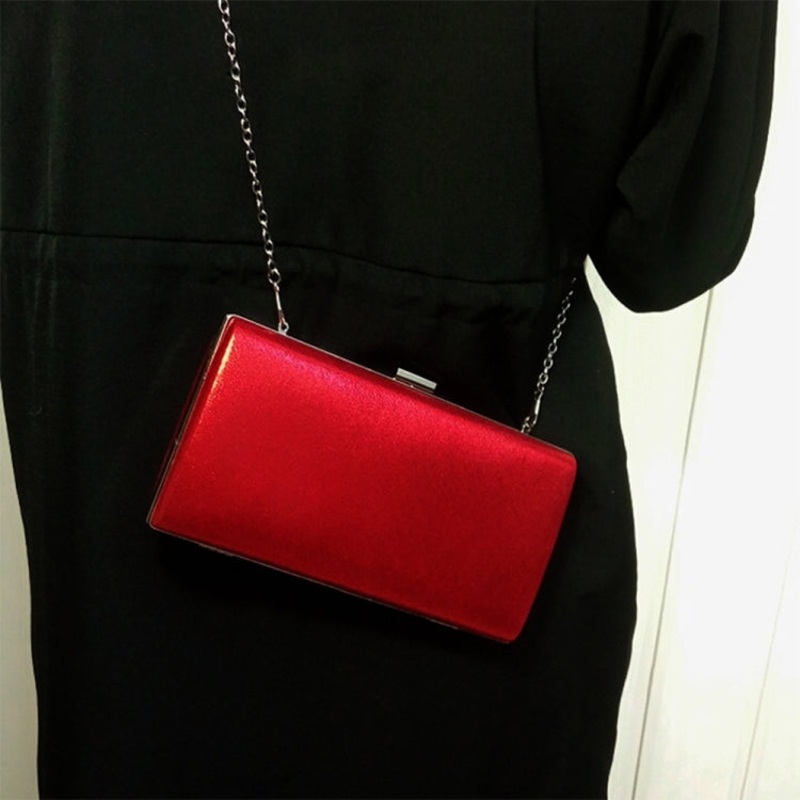 Women Fashion Banquet Party Handbag Shoulder Crossbody Bag (Red)