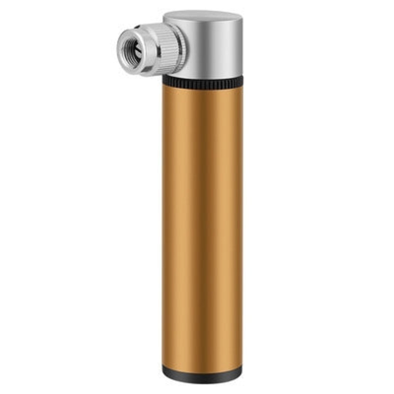 Aluminum Alloy Mini Bicycle Pump Portable Basketball Feeding Tube (Golden)