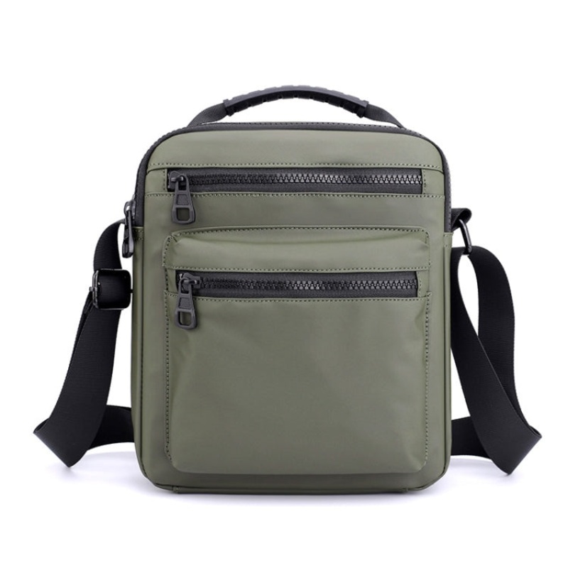 Men Casual Oxford Cloth Sports Crossbody Chest Bag (Army Green)