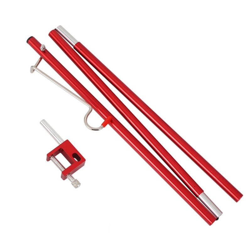 Outdoor Aluminum Alloy Mini Simple Light Stand Camping Foldable Fixed Light Bracket (Inserted-type)