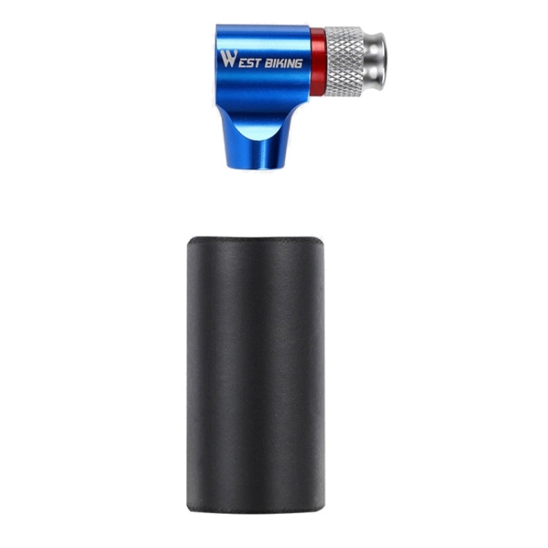 Portable Mini Bicycle CO2 Pump (Blue)
