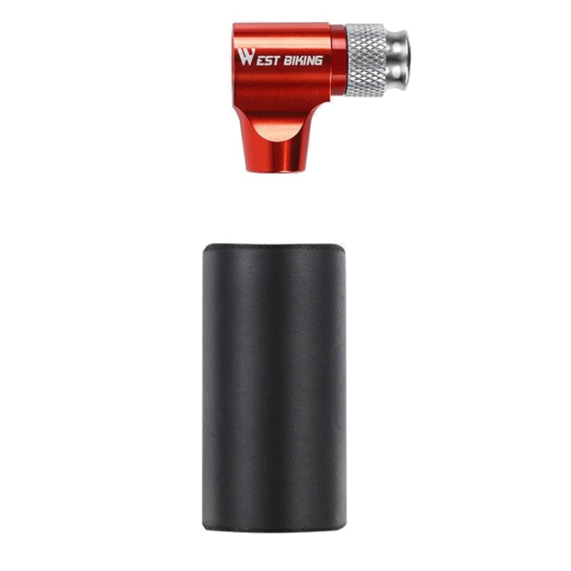 Portable Mini Bicycle CO2 Pump (Red)