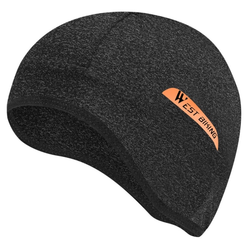 Summer Ice Silk Windproof Riding Hood Breathable Helmet Lining Cap (Gray)