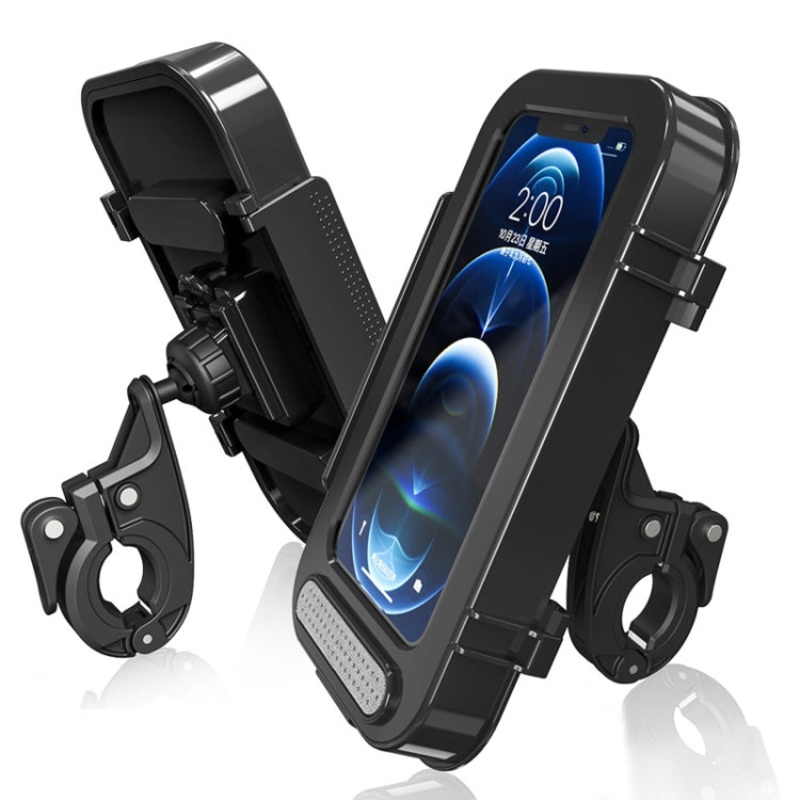 Waterproof Bicycle Motorcycle Handlebar Phone Holder for Mobile Phone Mount (4.7-6.8 Inch)