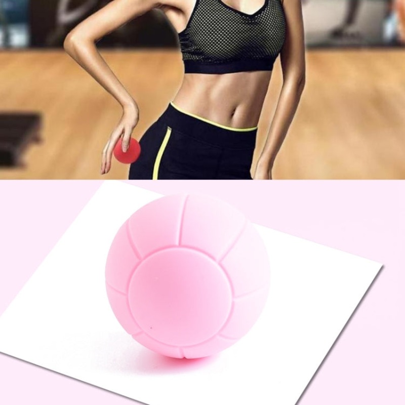 Fascia Ball Muscle Relaxation Yoga Back Massage Silicone Ball Basketball Pink Ball
