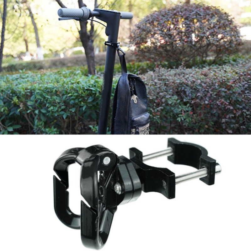 For Ninebot MAX G30 Scooter Accessories Aluminum Alloy Hook Rod Hook, Specification: Double Hook  (All Black)