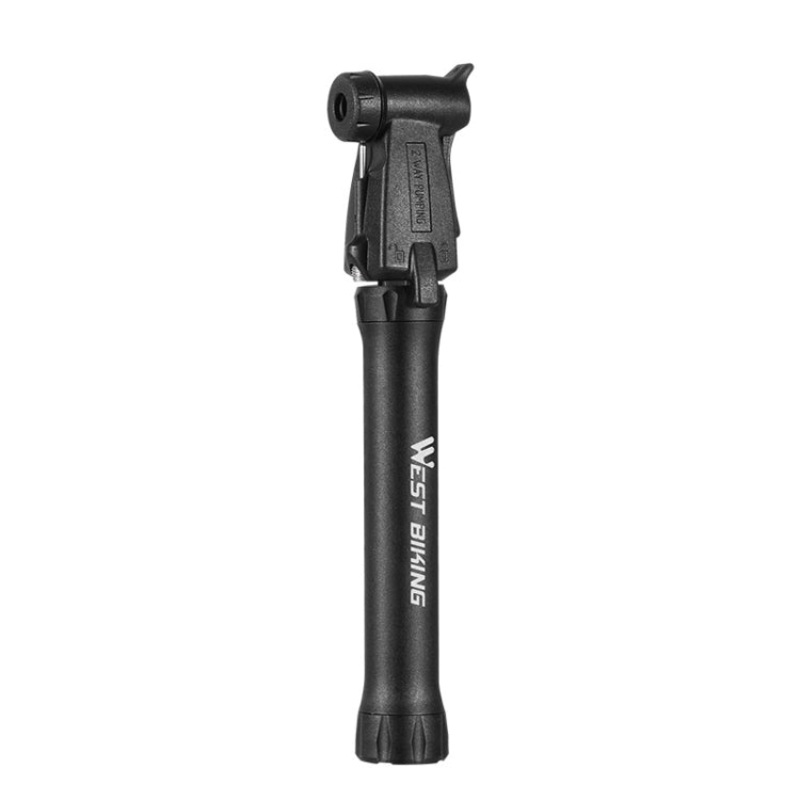 Portable Bicycle Pump Mini Pump Equipment for Basketball (Black)