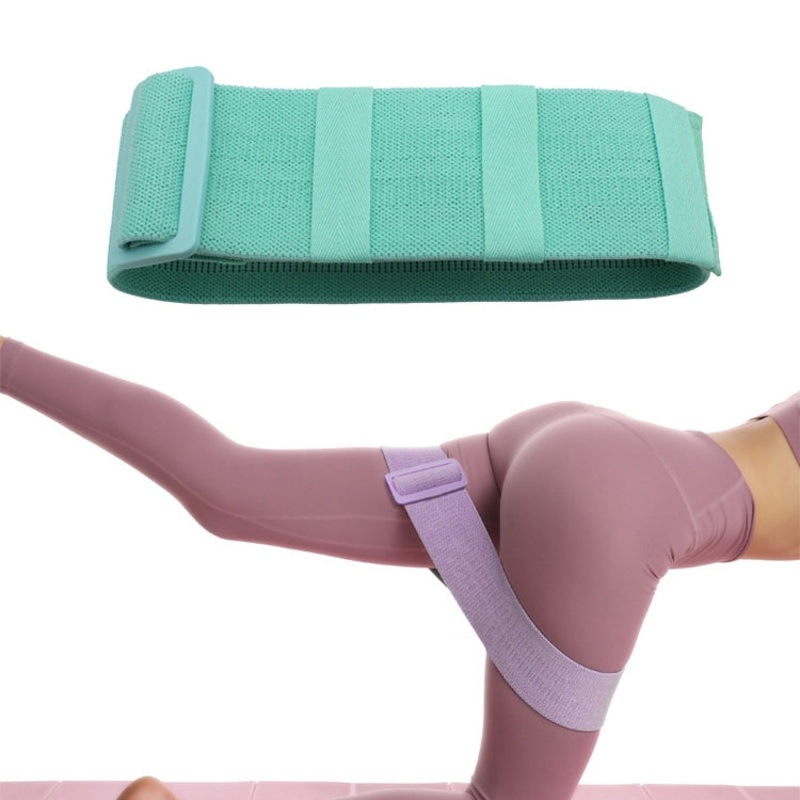 Adjustable Non-Slip Yoga Belt Thickening Tension Belt (Blue)