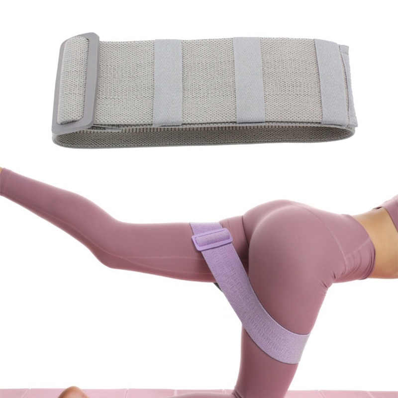 Adjustable Non-Slip Yoga Belt Thickening Tension Belt (Gray)