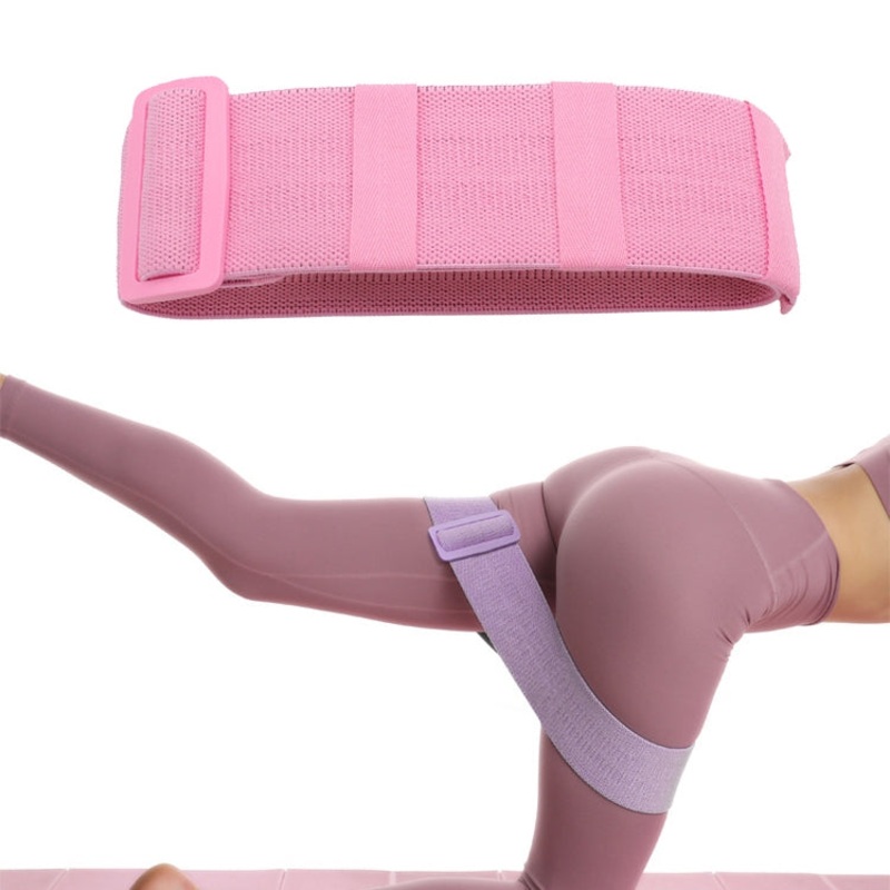 Adjustable Non-Slip Yoga Belt Thickening Tension Belt (Pink)