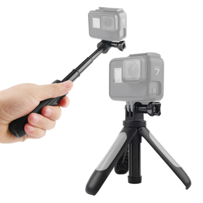 GP446 Multifunctional Mini Fixed Tripod for GoPro, Insta360, DJI and Other Action Cameras (Grey)