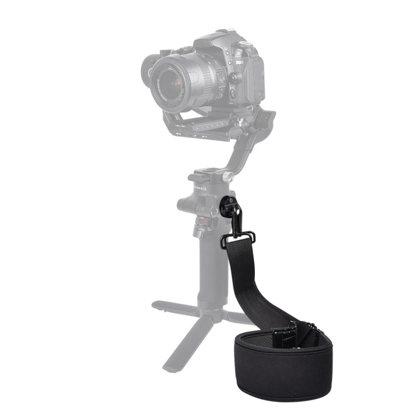 STARTRC Thickening Stress Relieving Neck Strap Lanyard Hang Rope Buckle for DJI RONIN RS-2 / RONIN RS-C2 (Black)