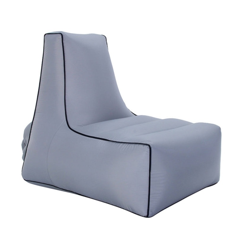 Inflatable Outdoor Folding Portable Air Sofa Gray (100 x 90 x 80cm)