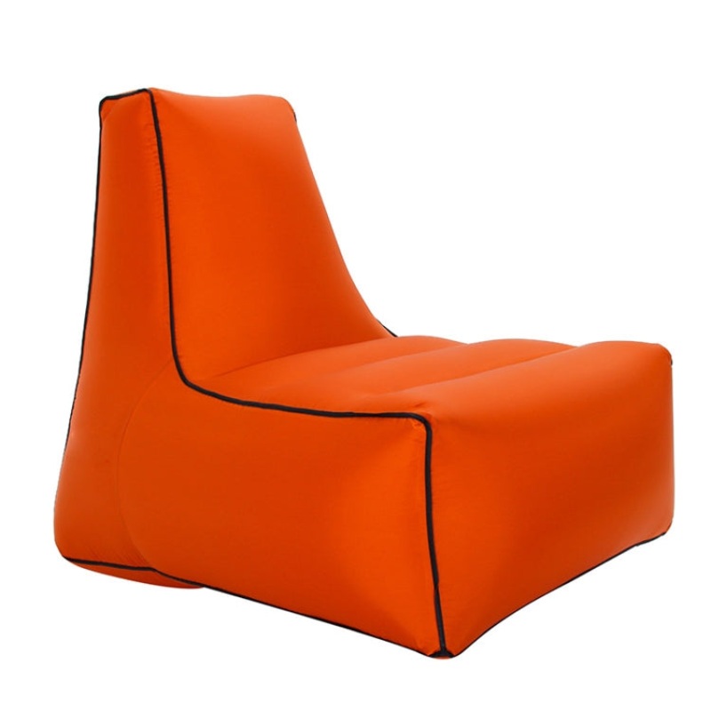 Inflatable Outdoor Folding Portable Air Sofa (Orange) 100 x 90 x 80cm