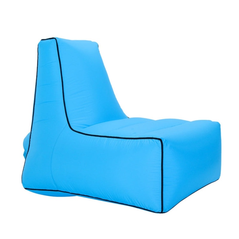 Inflatable Outdoor Folding Portable Sofa Bed(Size: 70 x 65 x 60cm)(Sky Blue)