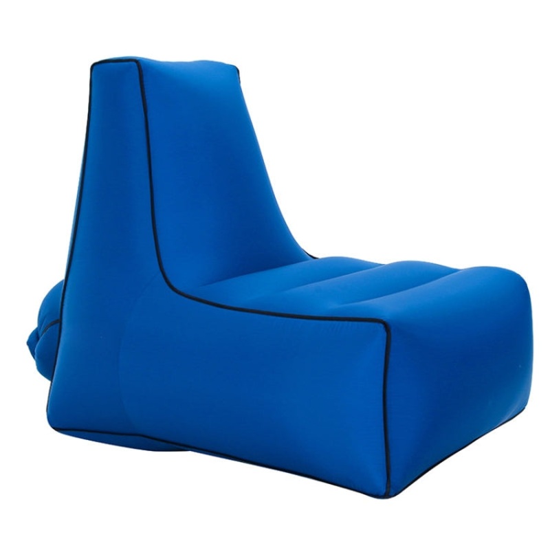 Inflatable Sofa Bed Outdoor Folding Portable Air Sofa (Navy) Size: 70 x 65 x 60cm