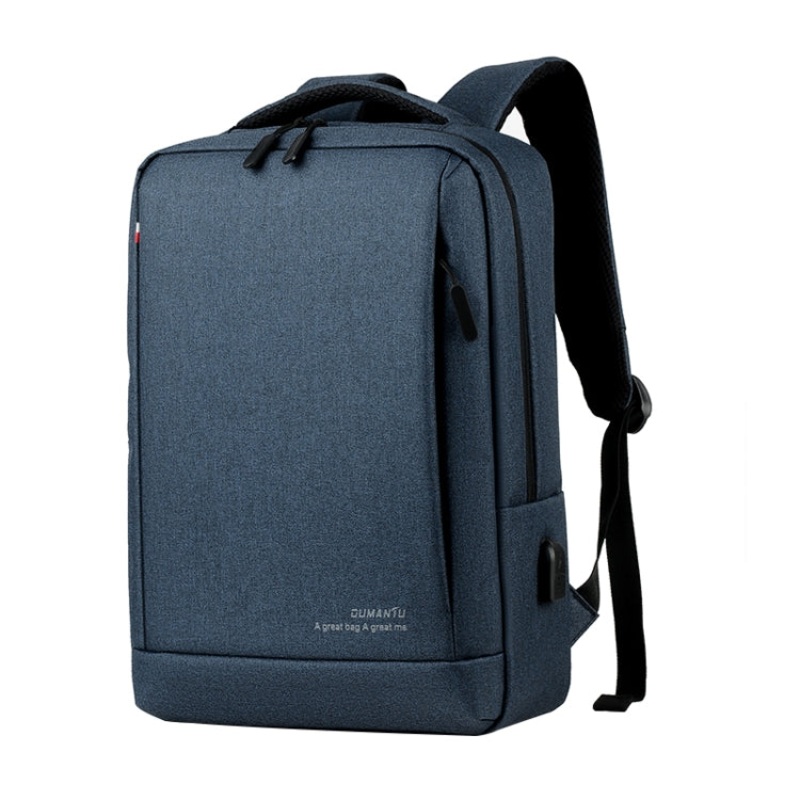 Business Laptop Bag Oxford Cloth Large Capacity Backpack with USB Port (Sapphire Blue)