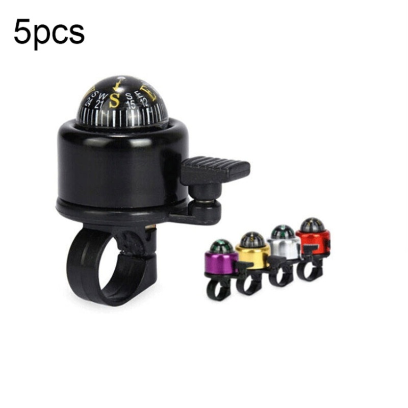 5pcs Bicycle Bell Mountain Bike Compass Aluminum Alloy Bell Riding Equipment Accessories