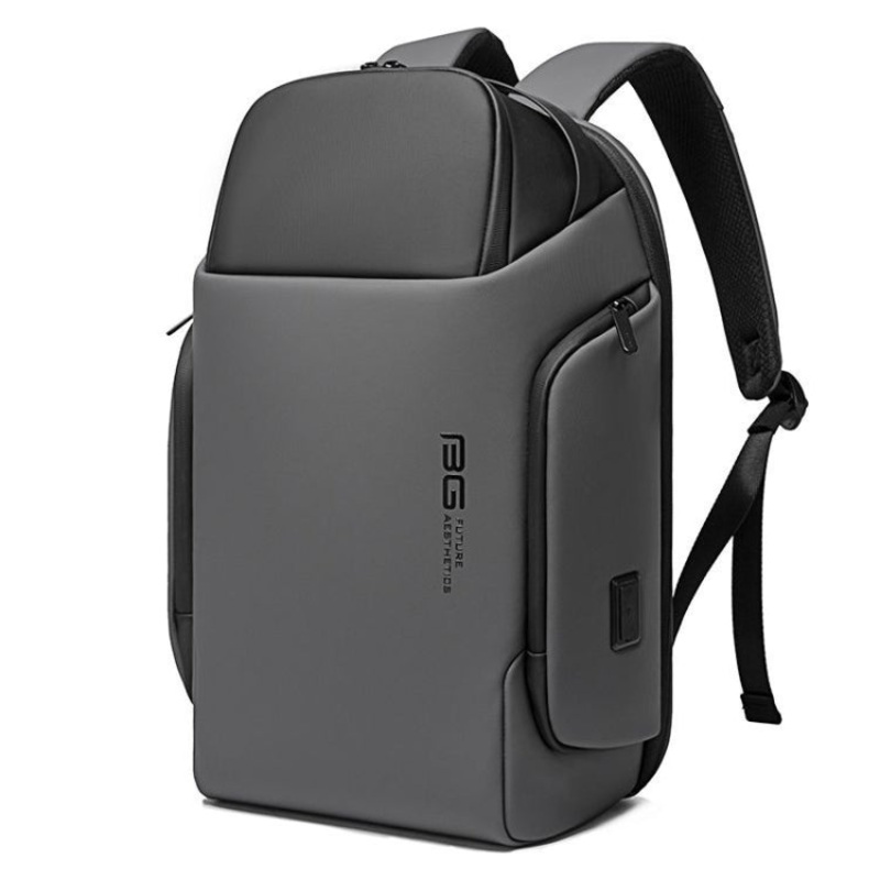 Business Large Capacity Backpack Waterproof Travel Computer Backpack (Gray)