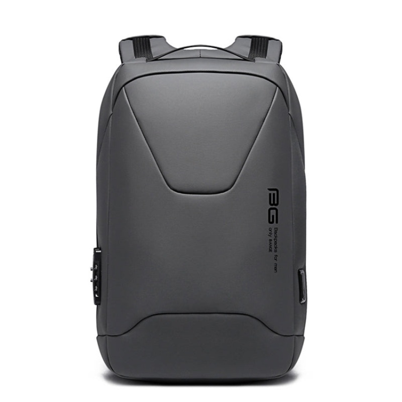 Fashion Business Anti-Theft Backpack with External USB Charging Port (Gray)