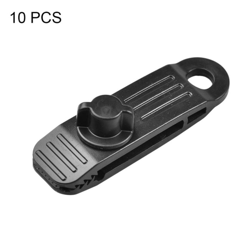 Outdoor Camping Canopy Windproof Clip Tent Additional Pull Point Rainproof Tarp Fixing Clip (Color: B Clip) - 10pcs/Set