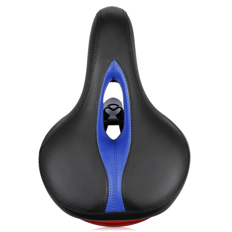 Bicycle Cushion With Lamp Bicycle Saddle Mountain Bike Saddle(Blue)