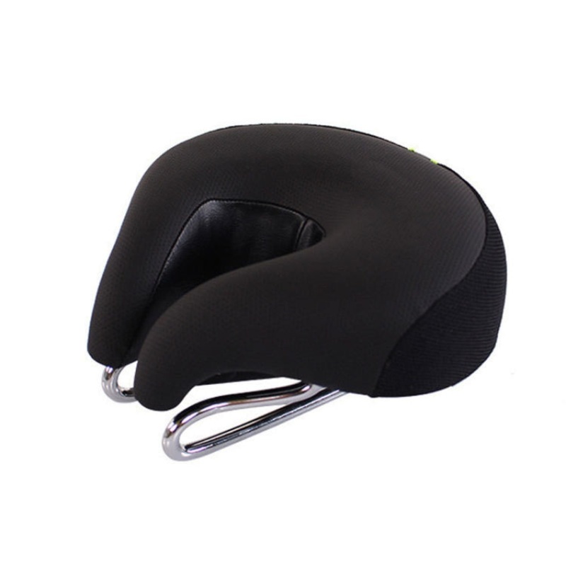 Bicycles Soft Saddle Mountain Bikes Thick Shock Absorption & Comfortable Seat Accessories(Black)