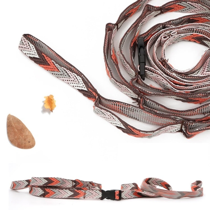 Camping Tent Storage Lanyard Lengthened Bundled Clothesline (Brown)