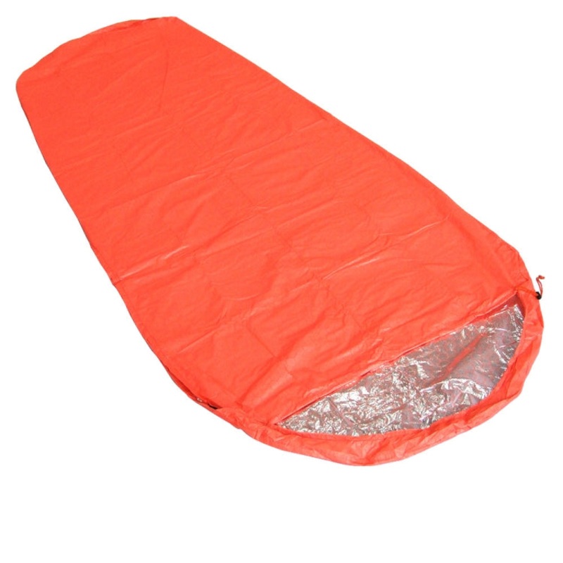 Heat-Reflective Thermal Insulation Sleeping Bag Emergency Blanket Mummy 210cm x 83cm (Outdoor Hiking Camping)