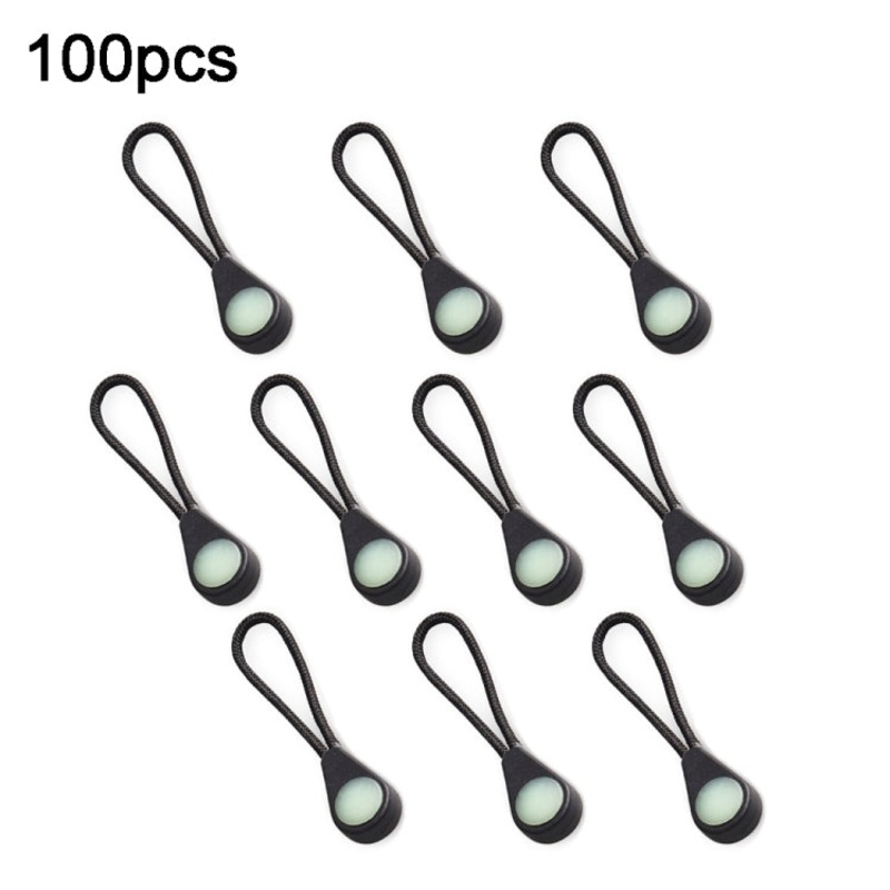 Mountaineering Camping Backpack Zipper Pull Outdoor Anti-Lost Eye-Catching Luminous Accessories Self-Luminous Drawstring (100pcs)