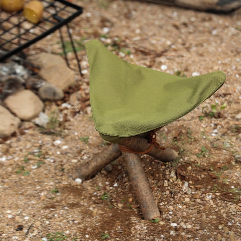 Outdoor Camping Waterproof Canvas Portable Triangle Stool Cloth (various colors)