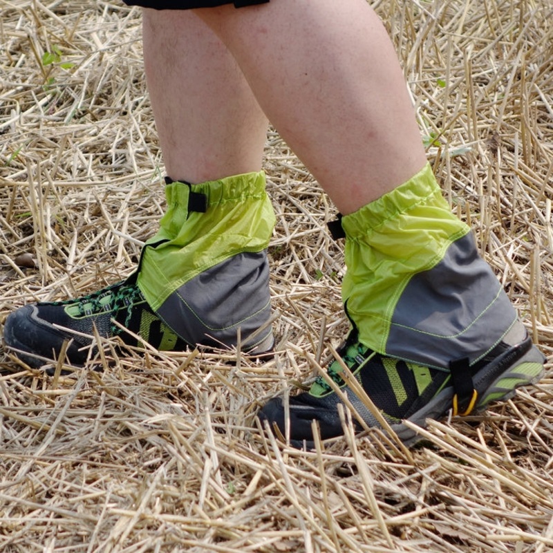 Outdoor Dust-Proof and Dirt-Proof Foot Cover Lightweight Waterproof Snow Cover (Lemon Green)
